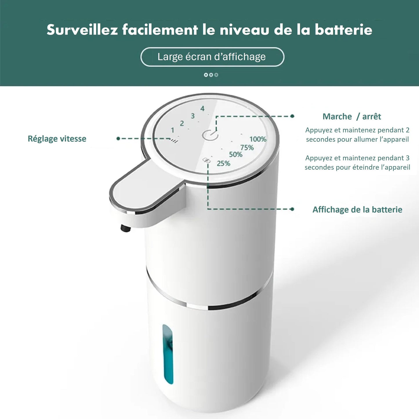 Distributeur Automatique de Savon Sans Contact