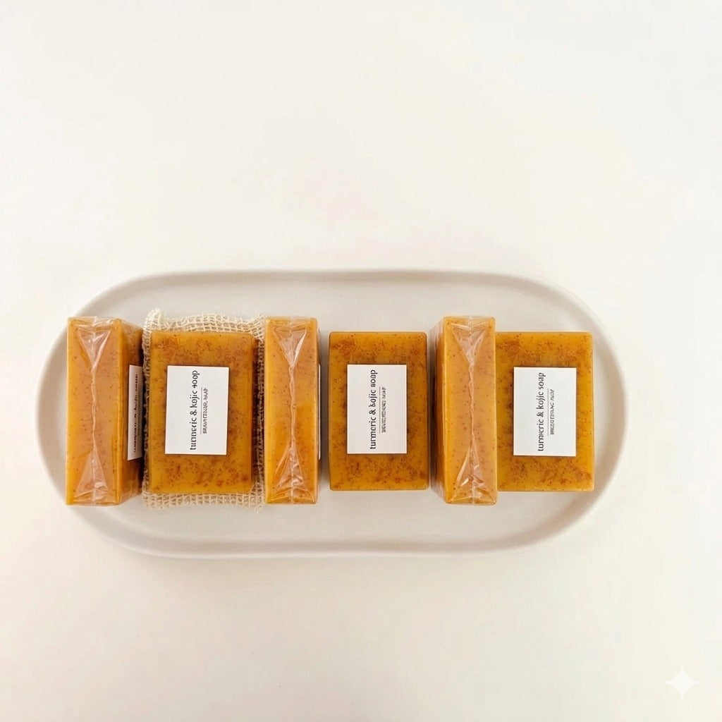 Savon Éclat Curcuma et Kojic MAISON BLOOMBELLE - illuminateur visage et corps